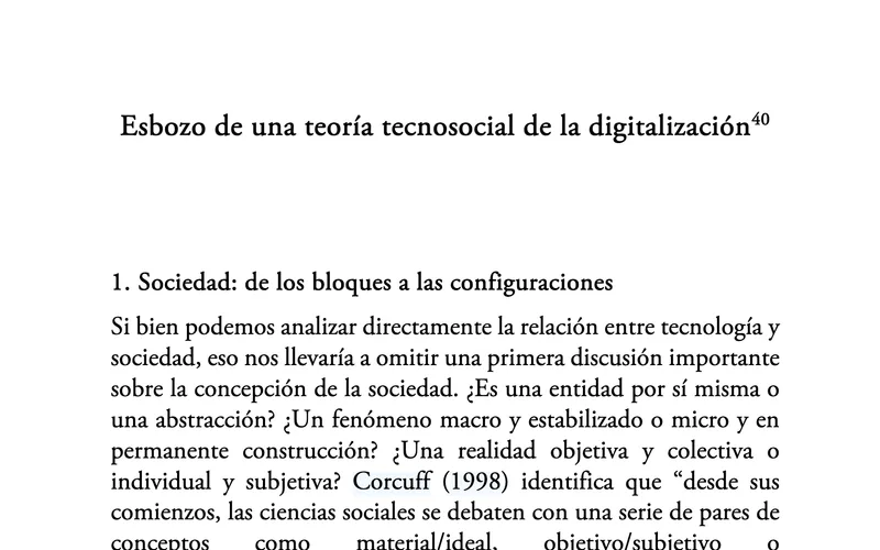 Outline of a Technosocial Theory of Digitalization