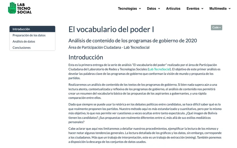 The vocabulary of power