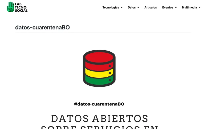 Open data on quarantine services