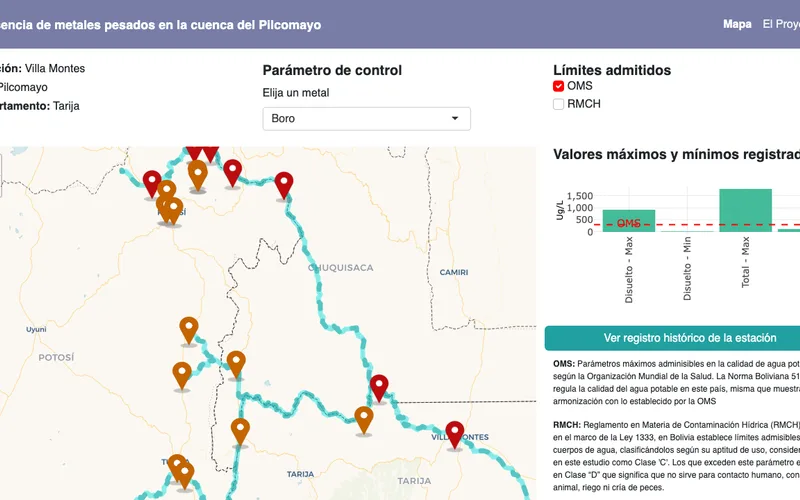 Heavy metals in the Pilcomayo basin