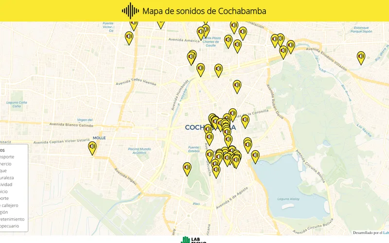 Sound map of Cochabamba