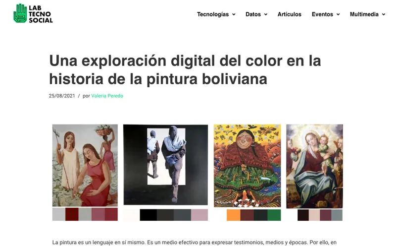 Color exploration in Bolivian painting